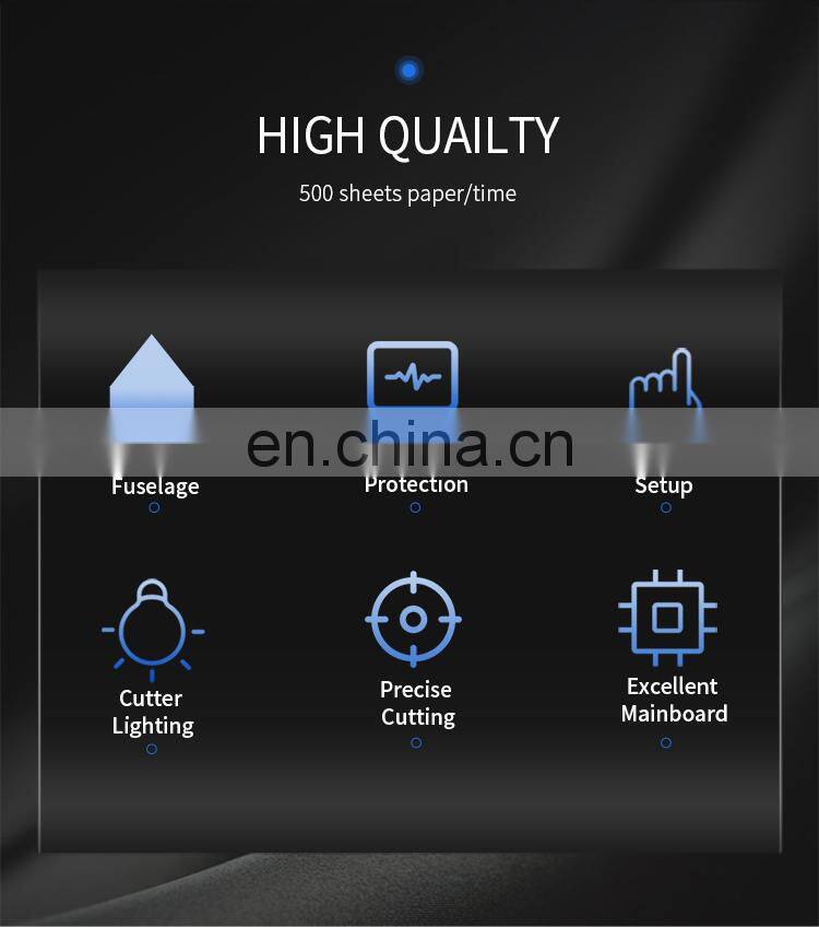 New Product Heavy Duty Fully Automatic Guillotine A4 Paper Cutter Cutting Machine With LCD