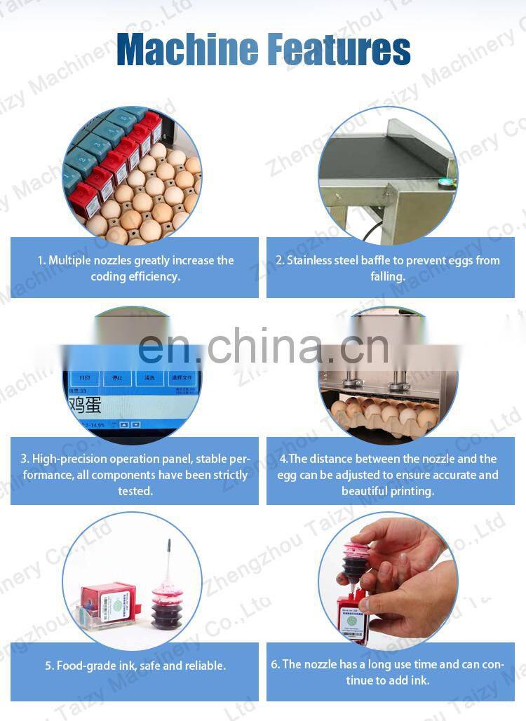 Eggs Expiry Date Printing Machine Egg Printer Ink Cartrige Inkjet Coding Machine