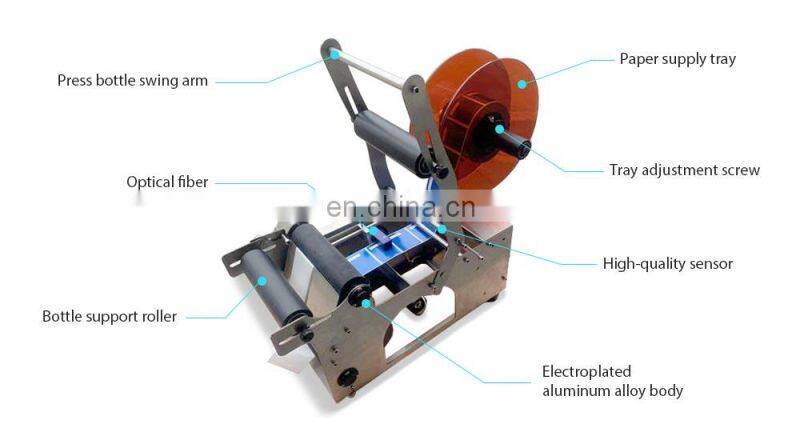 High quality manual carton egg box cosmetic box labeling machine