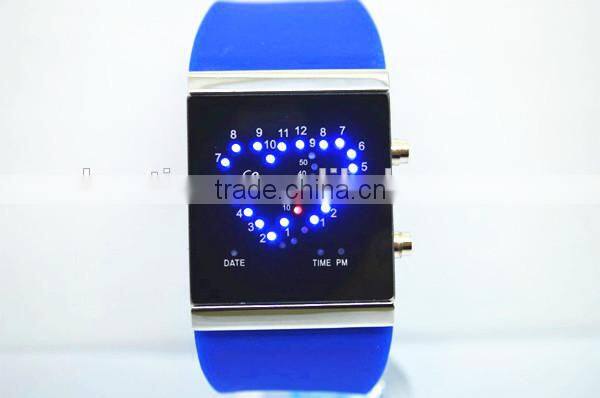 Best gift led watch for teenager girl with heart shaped flashing light