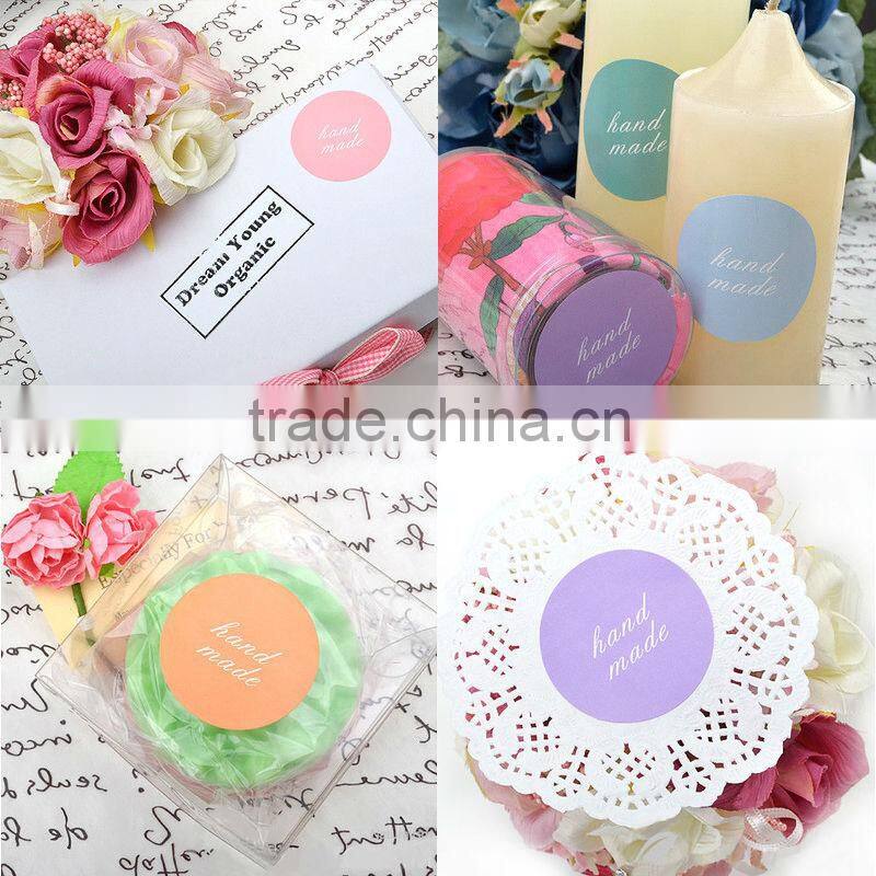 40pcs Pastel Packing Material Handmade Paper Stickers for handmade crafts