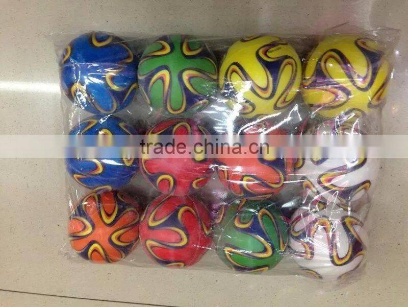 6.3cm pu foam antistress game ball for promotion toy ball pu ball