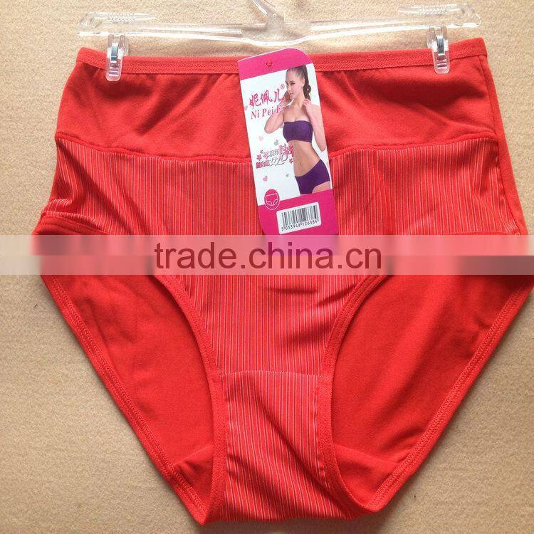 0.49USD High Quality Mixing Colors Cotton Material Large Size Fat Sexy Ladies Panties/Thongs (jlhnk214)