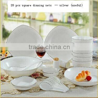 56 pcs cheap dinner plates for home