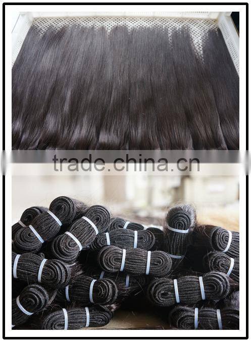 Wholesale natural wave unprocessed brazilian virgin remy human hair weft/hair weaving