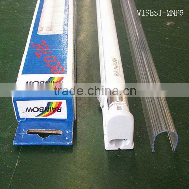 high quality t5 single tube fluorescent lighting fixture luminaire with cover 8w,13w,28w,35w