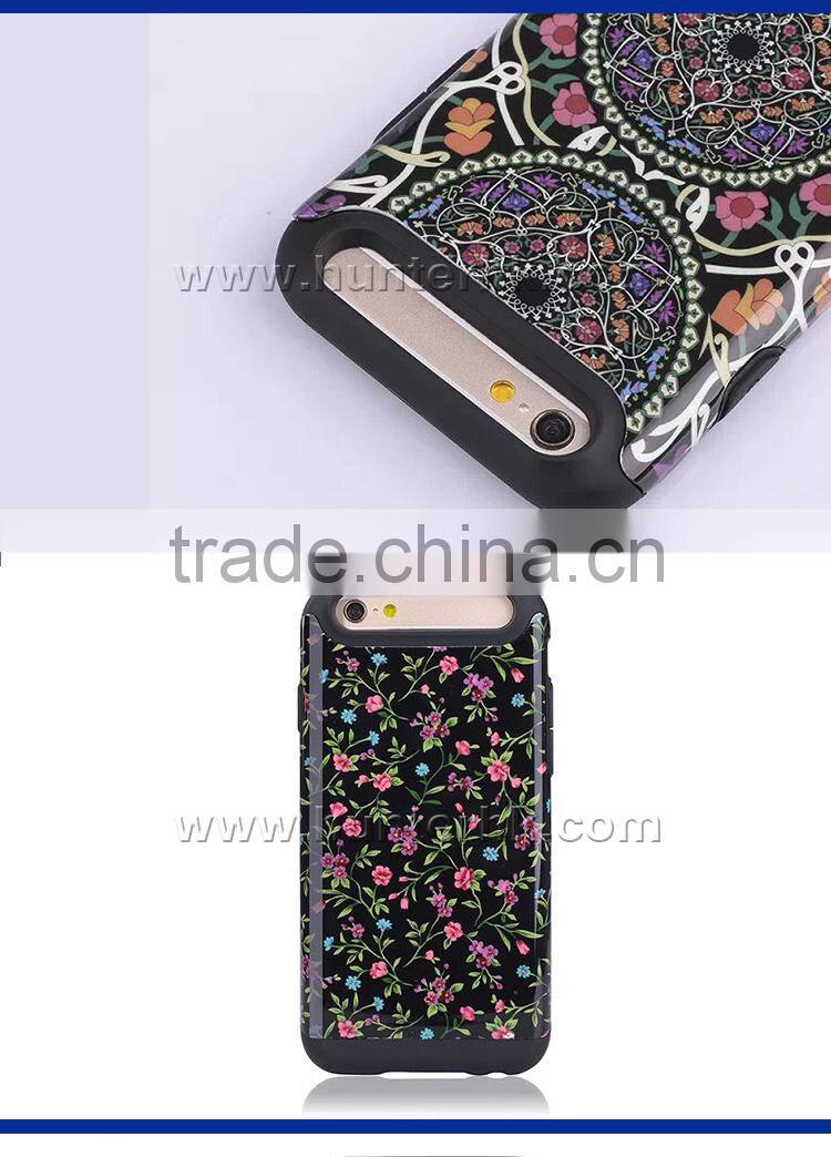 AAA Quality Printed 2 in 1 PC+TPU Case For iphone6