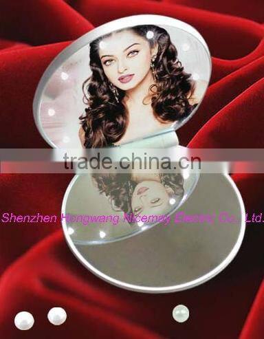 Mini led pocket mirror