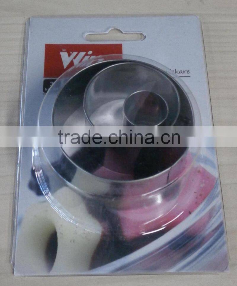 DIFFERENT SHAPE & SIZE S/S COOKIE CUTTER MOULD WITH BLISTER CARD