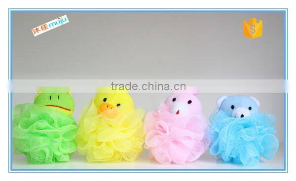 2015 mossy grain eco plastic bath spong bath lily with rope handle wholesale product