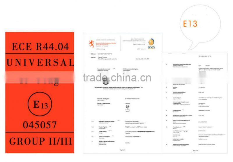 2015 new Convenient portable car baby seat with ECE R44/04 for group 1+2+3 (9-36kgs, 1-12 year baby)