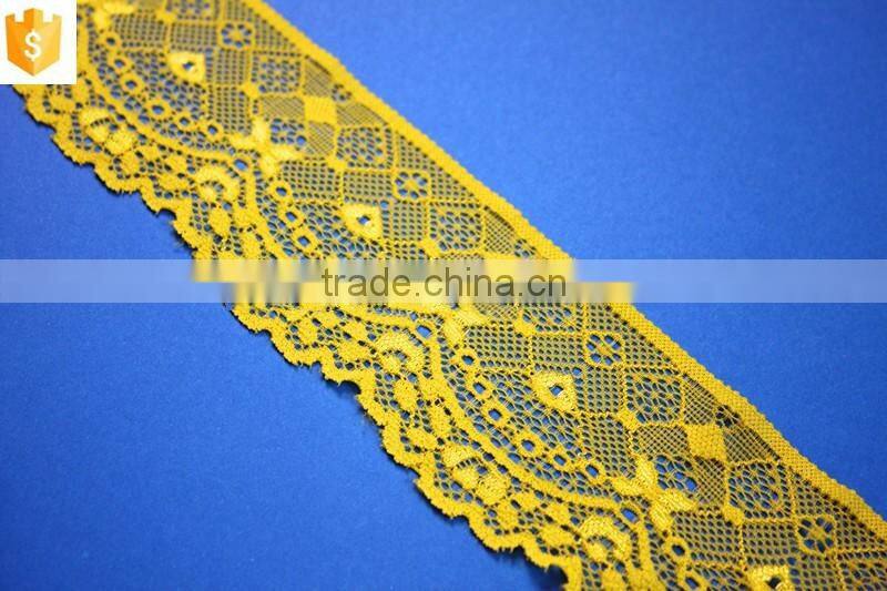 wholesale elegant embroidery jacquard nylon lace fabric