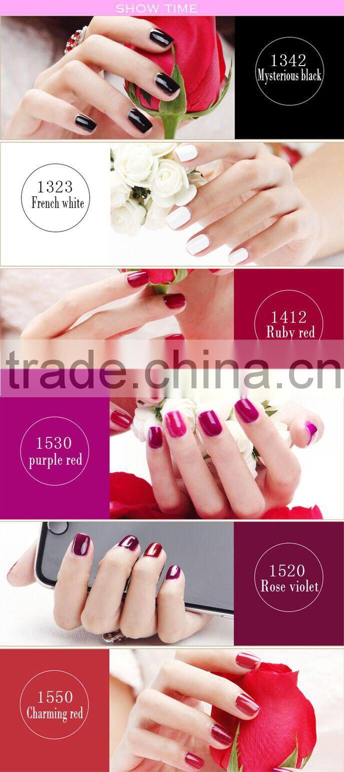 2015 EXW wholesale private label easy soak off color gel nail polish,177colors for nail art design