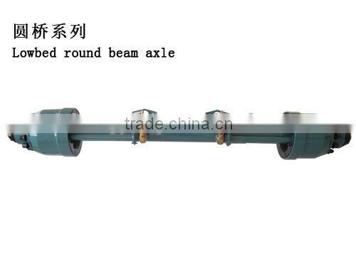 round and square type lower pressure trailer axle
