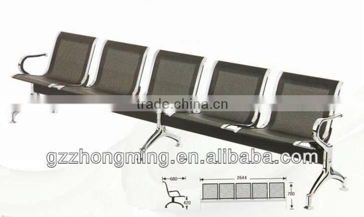 Modern Stainless Metal Public Waiting Chair Furniture W-03
