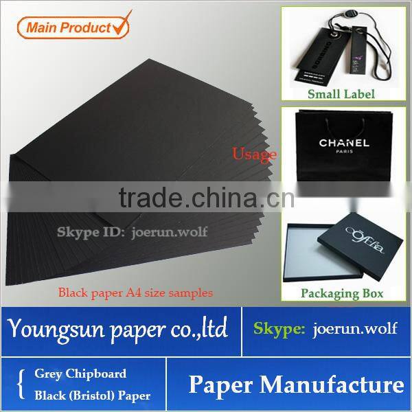 Manufacture Stocklot 350gsm Black Paper