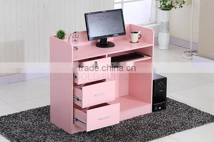 Wooden reception desk, small salon reception desk shop counter table design (SZ-RTB003)