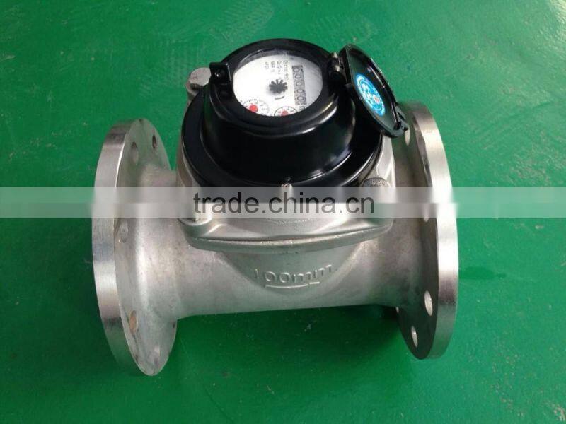 DN100mm Flange Woltman Stainless Steel Water Meter