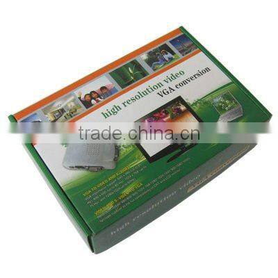 Black High resolution Video and S-Video to VGA Converter