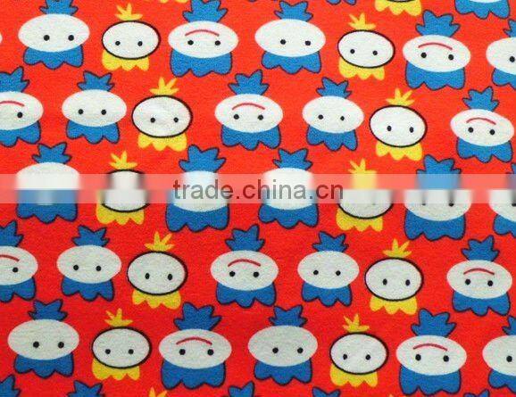 printed polyester fleece fabric