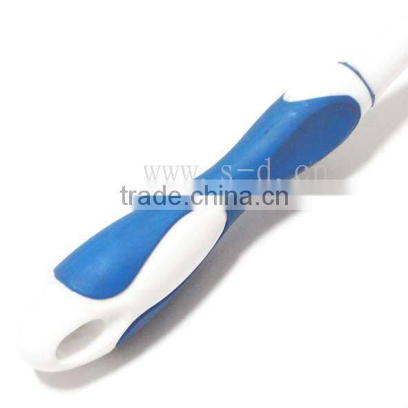 Long holder plastic toilet brush