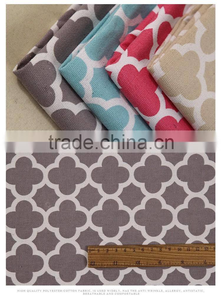 65% polyester 35% cotton Sofa cover fabric Printed canvas fabric