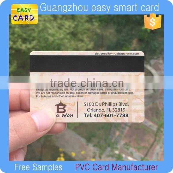Good price plastic hico/Loco magnetic stripe card from direct factory