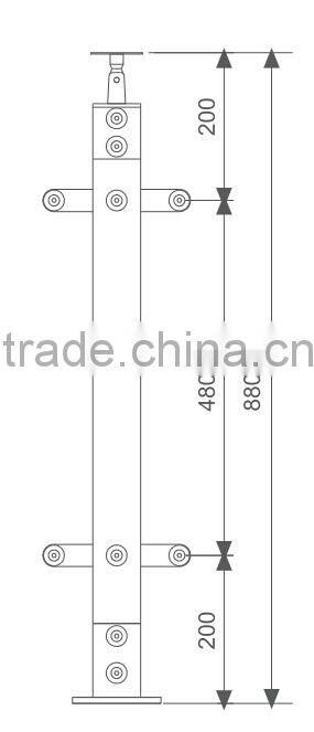 Manufacturer price stainless steel railing parts