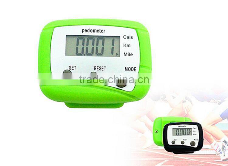 Bulk multi-function Cals/KM/Mile Personalized Setting Walk Mate Calorie Step Sport Counter pedometer