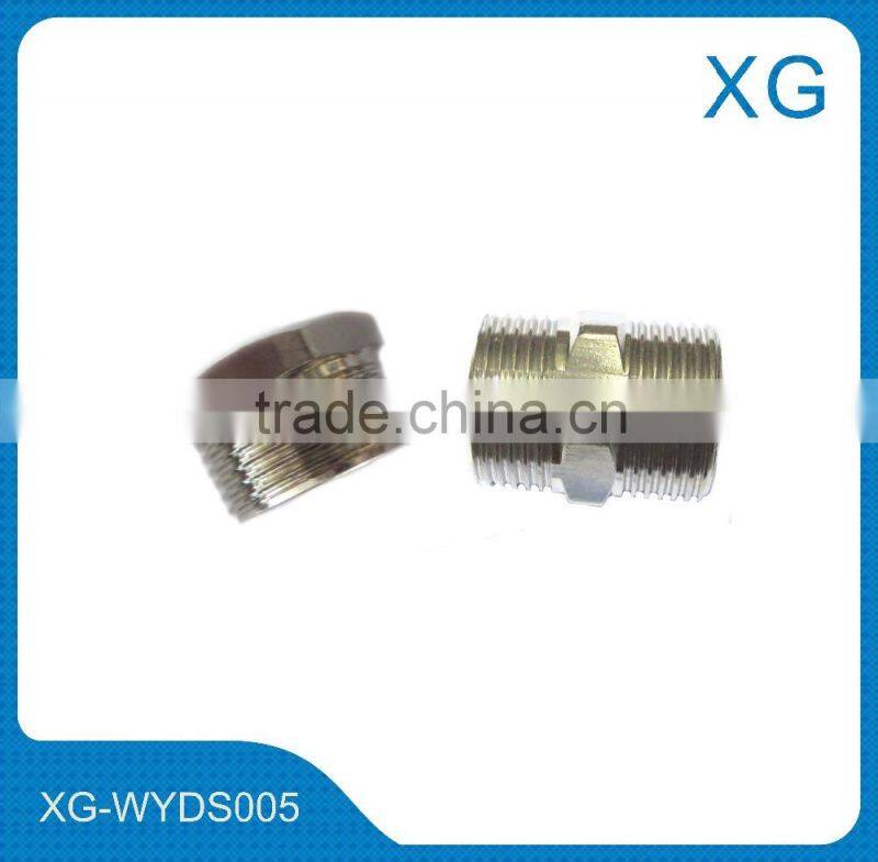 stainless steel screwed hex male nipples/NPT thread Stainless Steel Hexagon Nipple