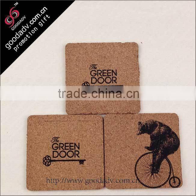 Beauty pattern promotion gifts MDF cork placemat