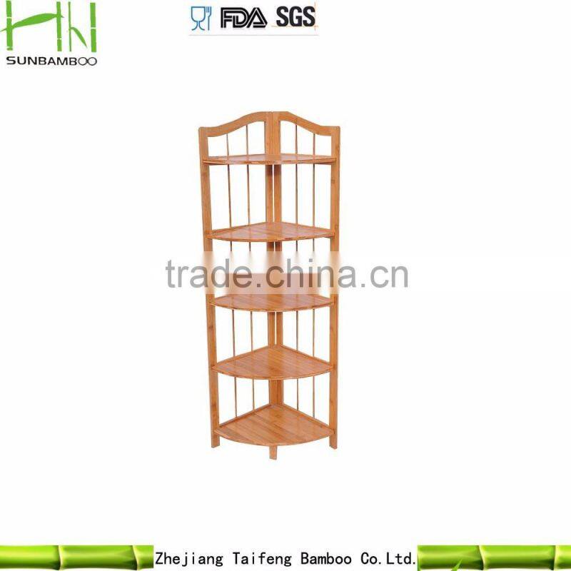 High quality Bamboo storage rack for office, kitchen and schoolroom