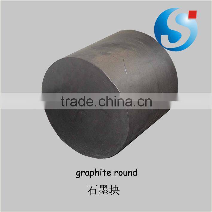 Graphite block and graphite rod