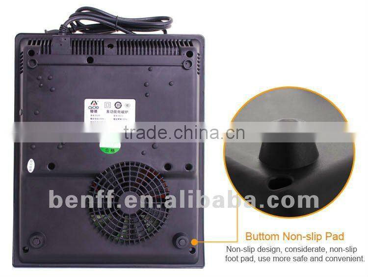 cheaper! timer, power setting button control plastic housing two plate 2 burner electric cooktop