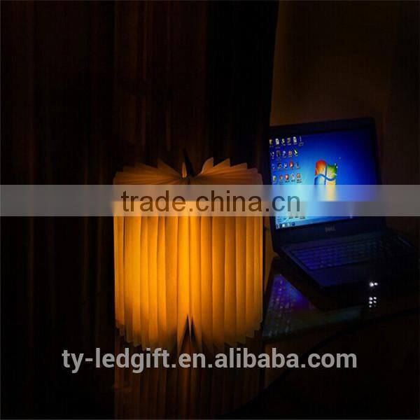 Factory direct sale products portable custom folding lamp book