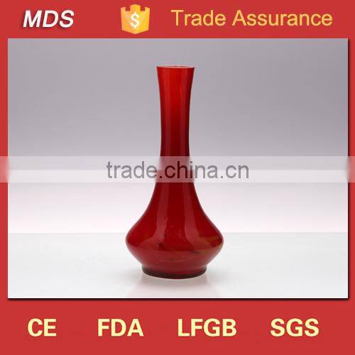 Wholesale cheap modern style vase colored decorative glass vase