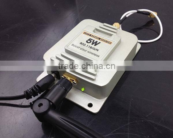 Waterproof indoor usage 5W wifi signal booster Long distance coverage high power 5W wifi amplifier