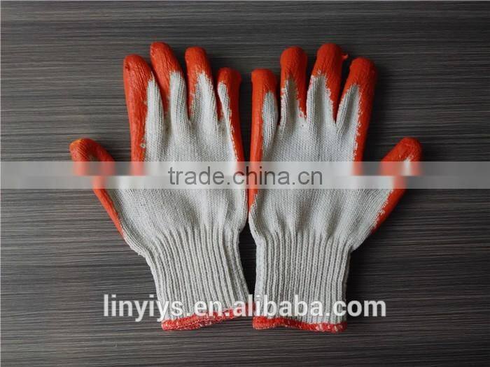 Wholesale Latex Coated Cotton Knitted Construction Work Safety Gloves