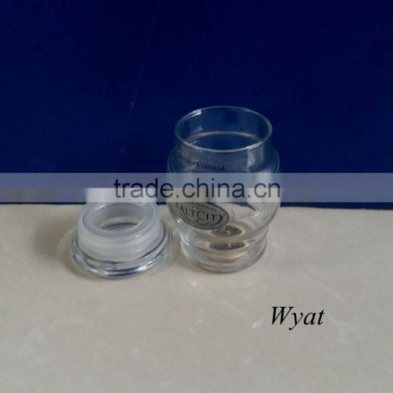 150ml glass candle storage jar with airtight lid SLJb77