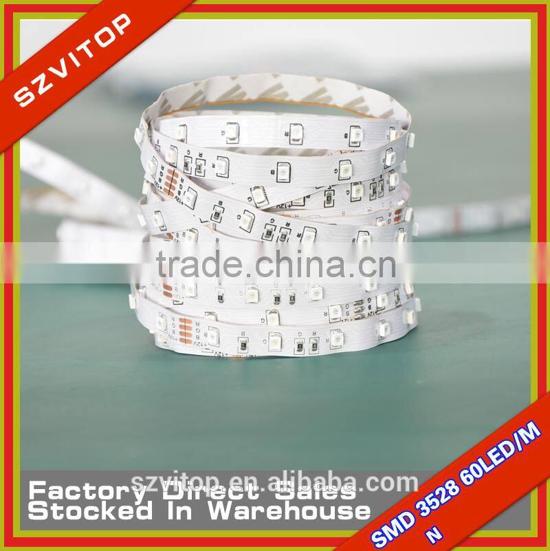 12V LED Strip SV Green Led Flexible Tape SMD 3528 300LED 5 Meter No-waterproof CE RoHs Lowest Price
