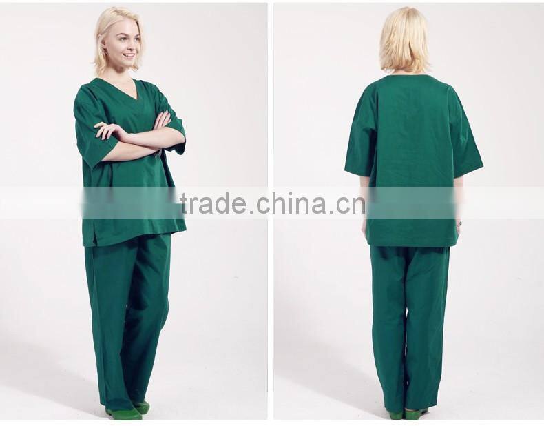 Unisex Doctor Nurse Uniform Scrubs Surgical Operation Overalls