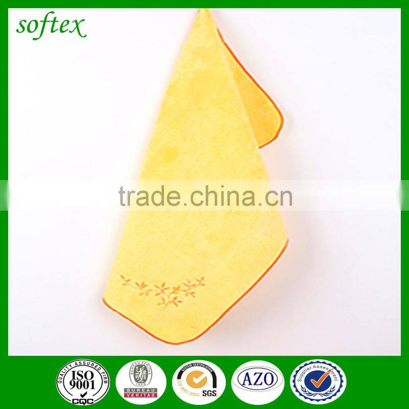 100% polyester Embroidery Kitchen Towel Microfiber Hand Towel Plain Dish Cloth