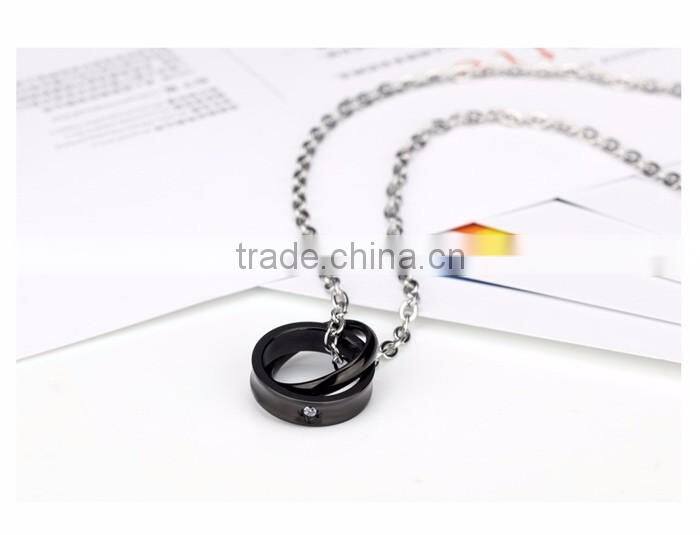 stainless steel couple ring jewelry lastest necklace
