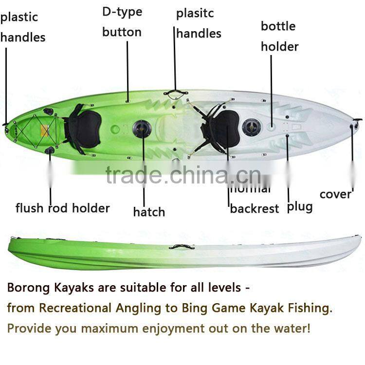 fishing kayak boat / kayak with sail / tandem kayak