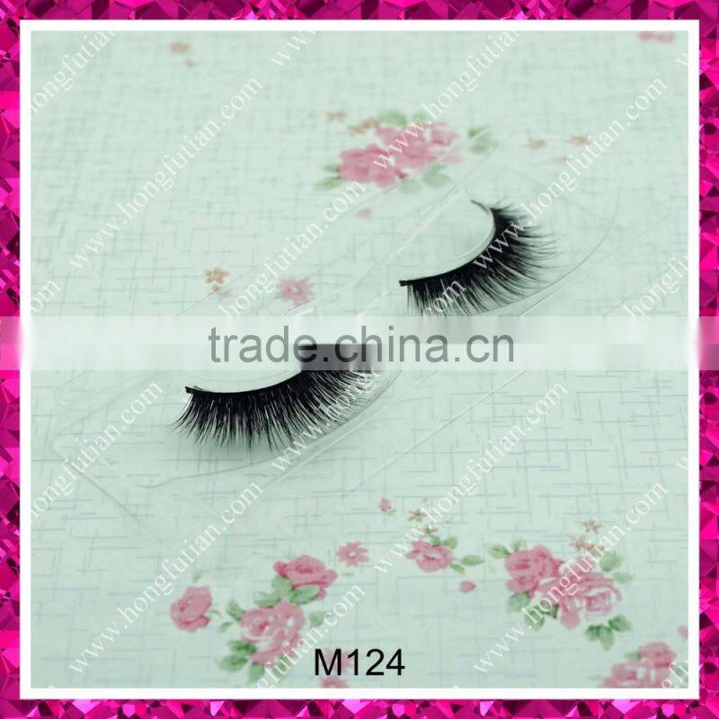 Deluxe hot sale mink eyelashes black colour volume lashes manufacturer