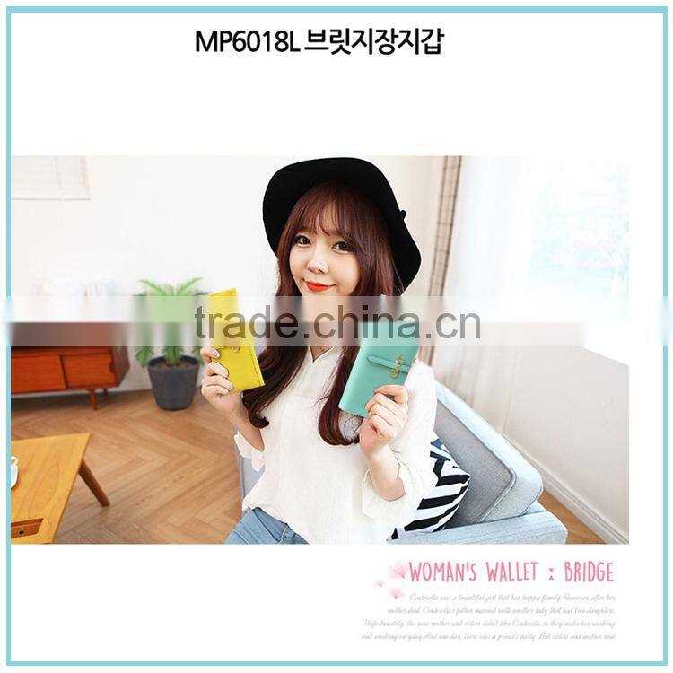 Hot sale beautiful PU leather wallet woman purse