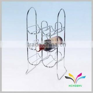 Wholesale Metal Flooring Stainless Stell Wine Rack for Retail Promotion