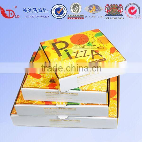 China factory custom printed corrugated carton pizza box for sale