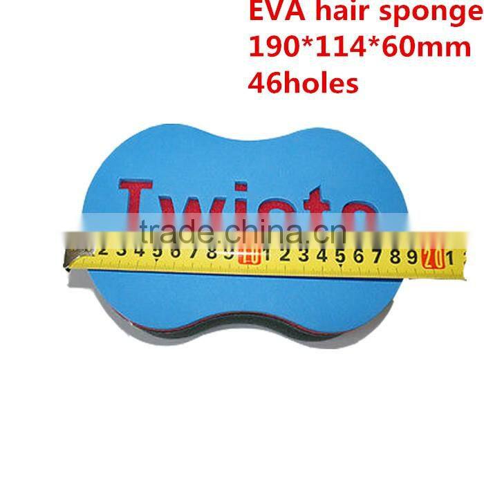 190*114*60mm 46Holes EVA Material 8Shape Hair Twist Sponge Material and with Certification hair curling sponge