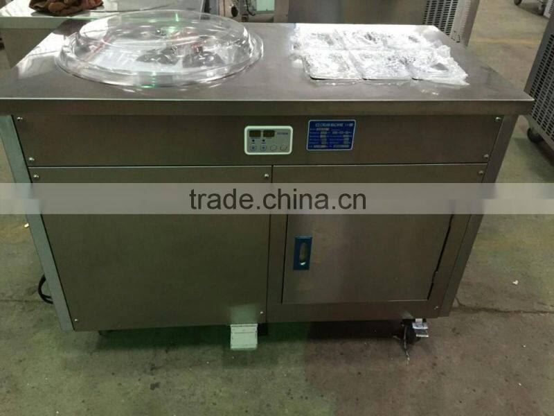 Fry ice cream roll machine